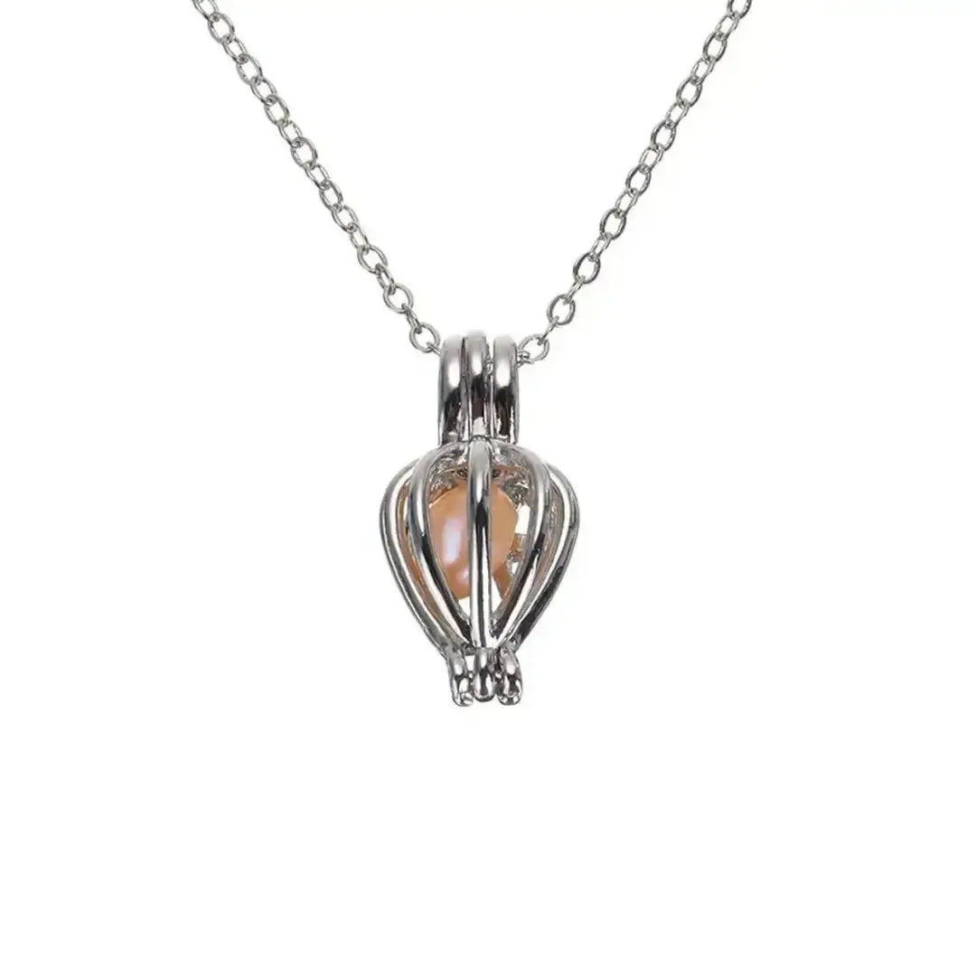 Freshwater Shell Canned Oyster Ocean Love Real Pearl Necklace Set