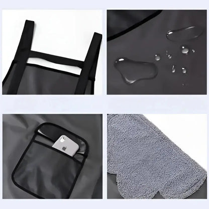 Adjustable Oil-Water Proof Transparent Cooking Apron