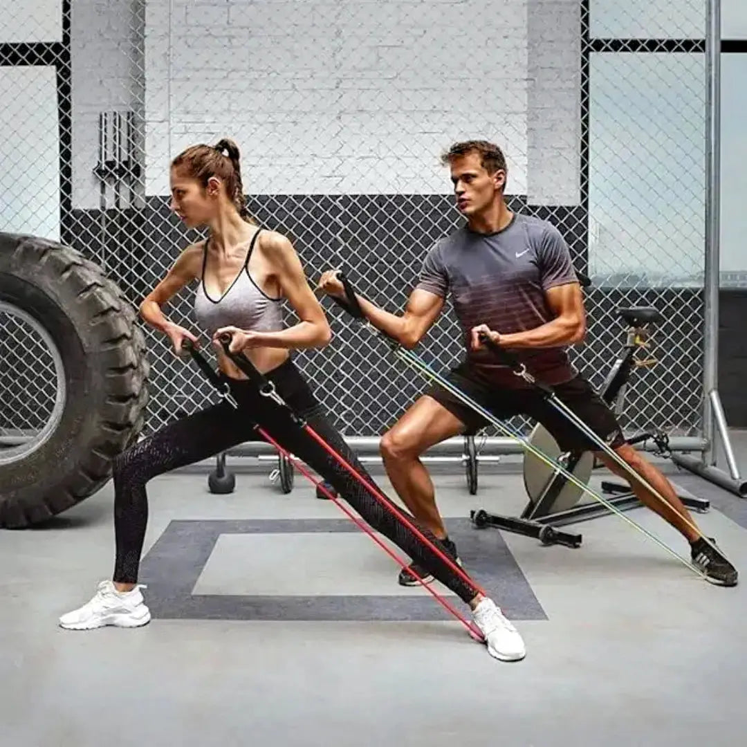 Exercise Band Set for Home Workout & Fitness Training