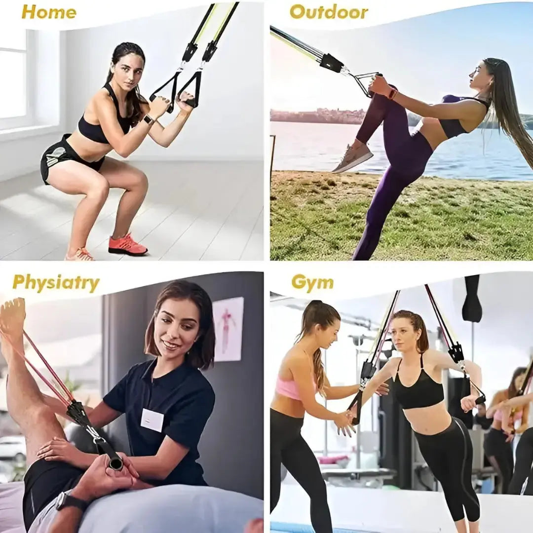 Exercise Band Set for Home Workout & Fitness Training