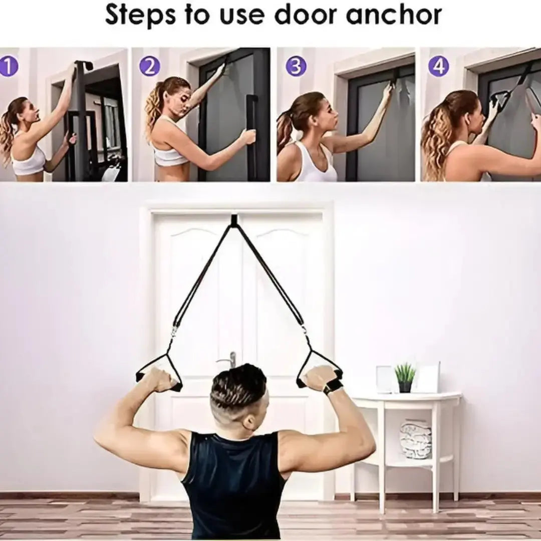 Exercise Band Set for Home Workout & Fitness Training