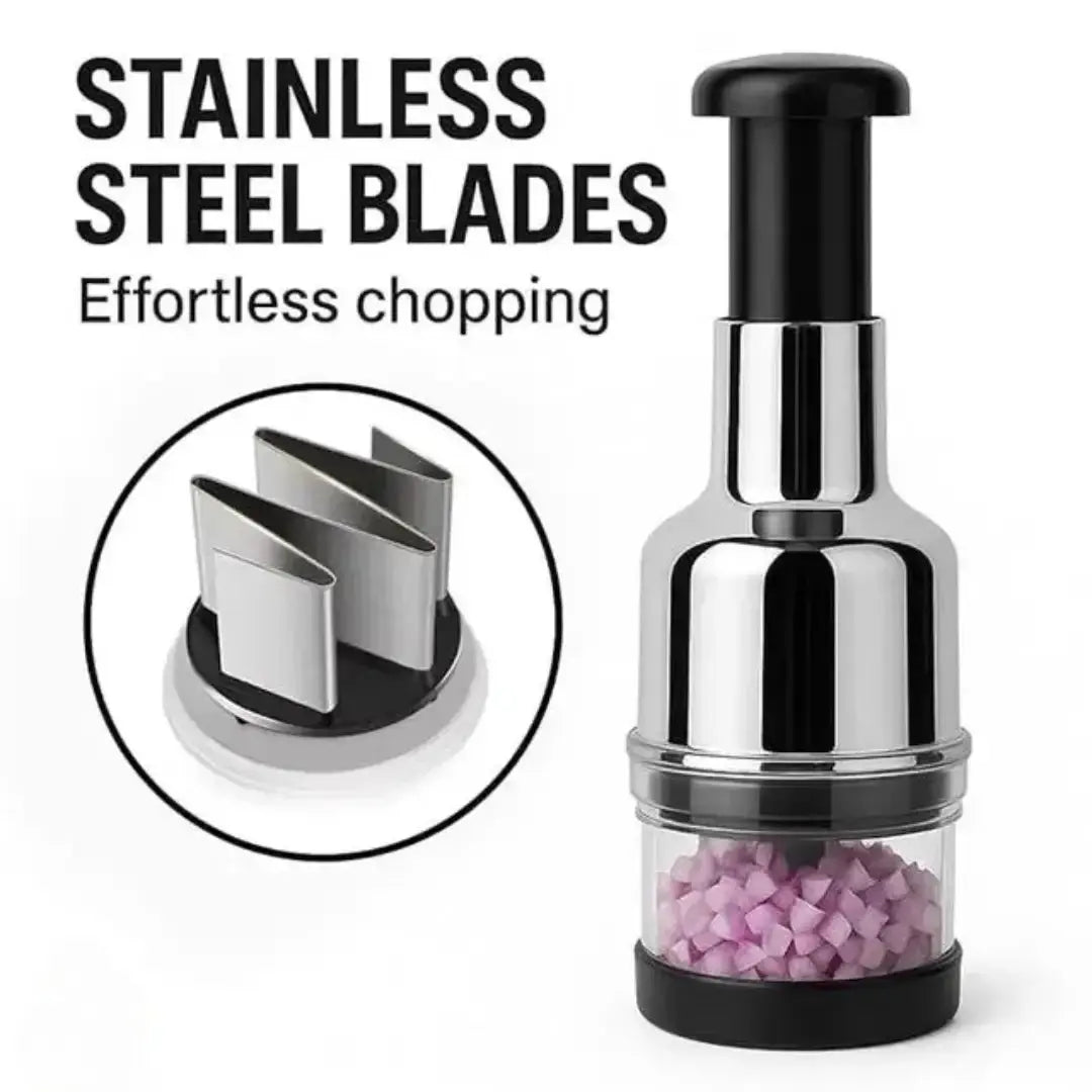 Vegetable Chopper and Slicer-Manual Mini Hand Chopper