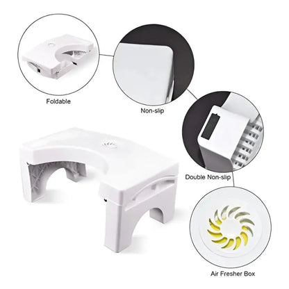 Foldable Potty Stool Anti-Slip Bathroom Squat Step