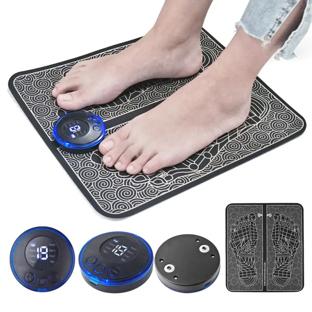 EMS Foot Massager Pad Vibrating Bubble Electric