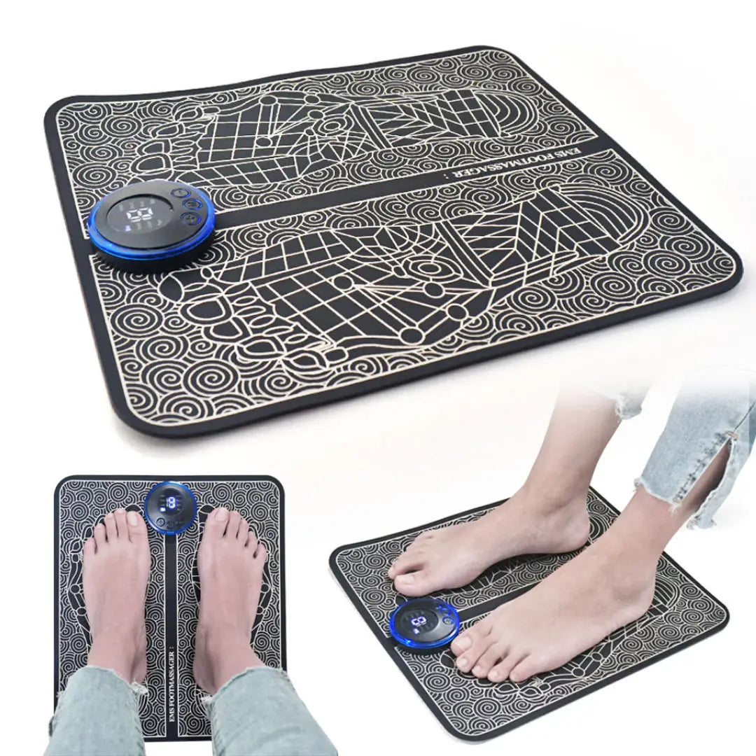 EMS Foot Massager Pad Vibrating Bubble Electric