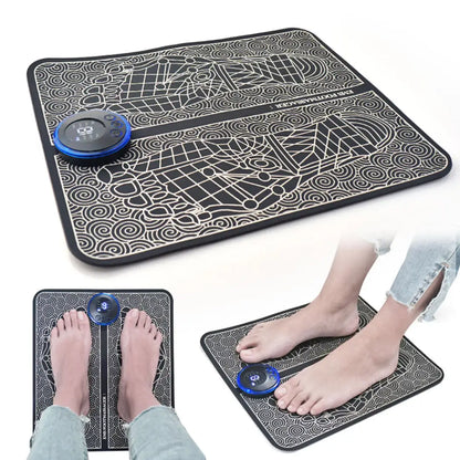 EMS Foot Massager Pad Vibrating Bubble Electric