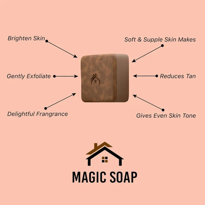 Handmade Magic Soap For Skin Glow and Tan Remover (pack of 2)
