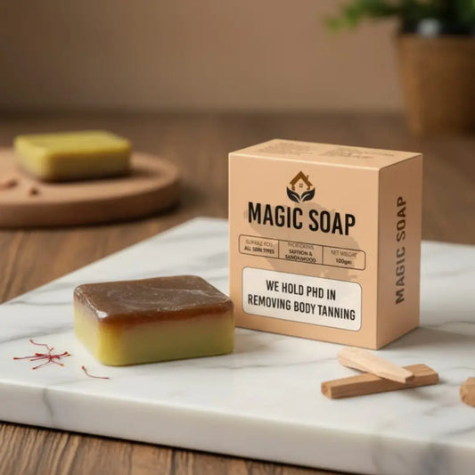 Handmade Magic Soap For Skin Glow and Tan Remover (pack of 2)