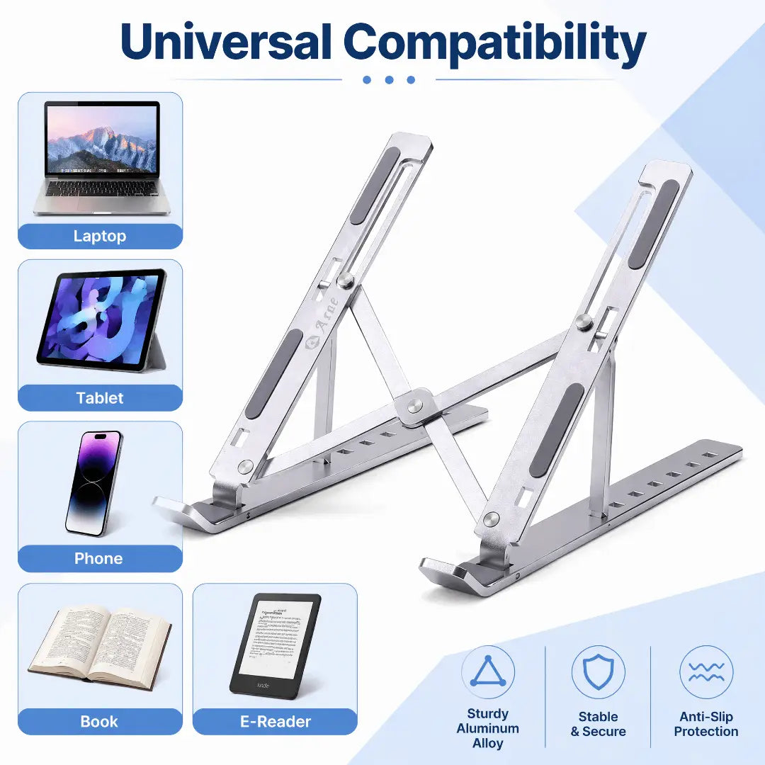 Laptop Stand for Desk Adjustable Aluminum Laptop Stand