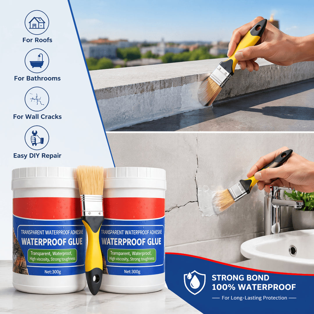 Waterproofing Chemical Waterproof Glue for Roof Cracks (300g × Pack of 2)