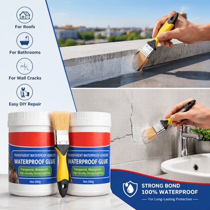 Waterproofing Chemical Waterproof Glue for Roof Cracks (300g × Pack of 2)