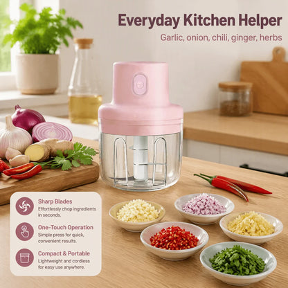 Vegetable Chopper Electric Chopper USB Wireless 250ml