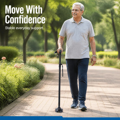 Walking Stick Collapsible with LED Light for Elders