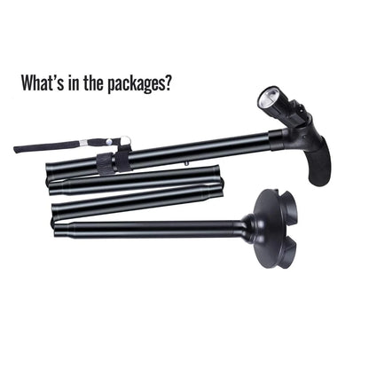 Walking Stick Collapsible with LED Light for Elders