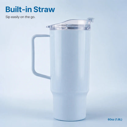Tumbler Bottle Tumbler with Straw Lid (1800ml)