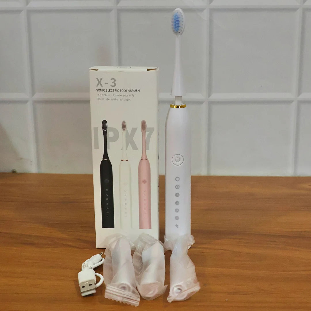 Electric Toothbrush Rechargeable with 4 Brush Heads