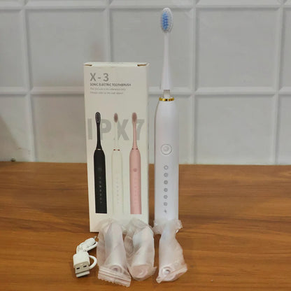 Electric Toothbrush Rechargeable with 4 Brush Heads