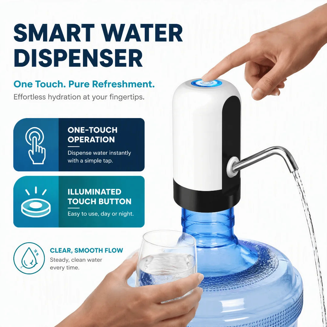 Water Dispenser Automatic 20L Bottle USB Type-C Pump