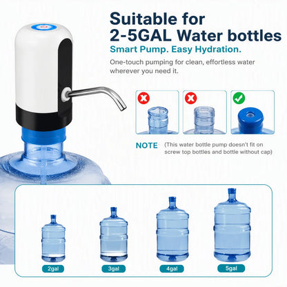 Water Dispenser Automatic 20L Bottle USB Type-C Pump