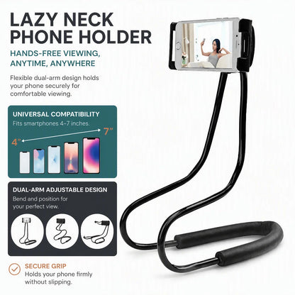 Mobile Holder Lazy Neck Phone Holder Stand Flexible