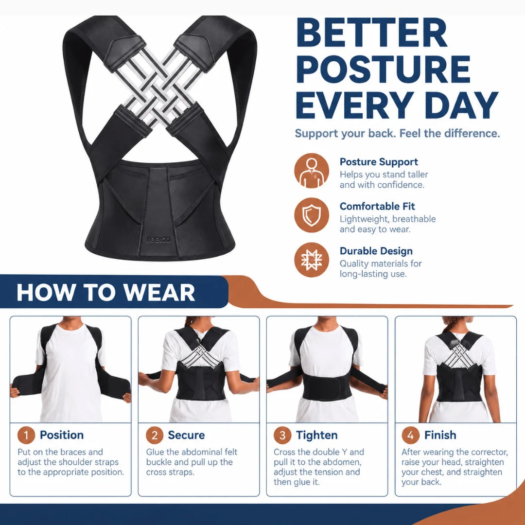 Posture Corrector Belt for Men & Women Adjustable