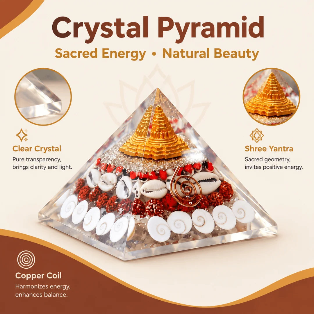 Vastu Pyramid Shree Yantra Gomati Chakra Crystal