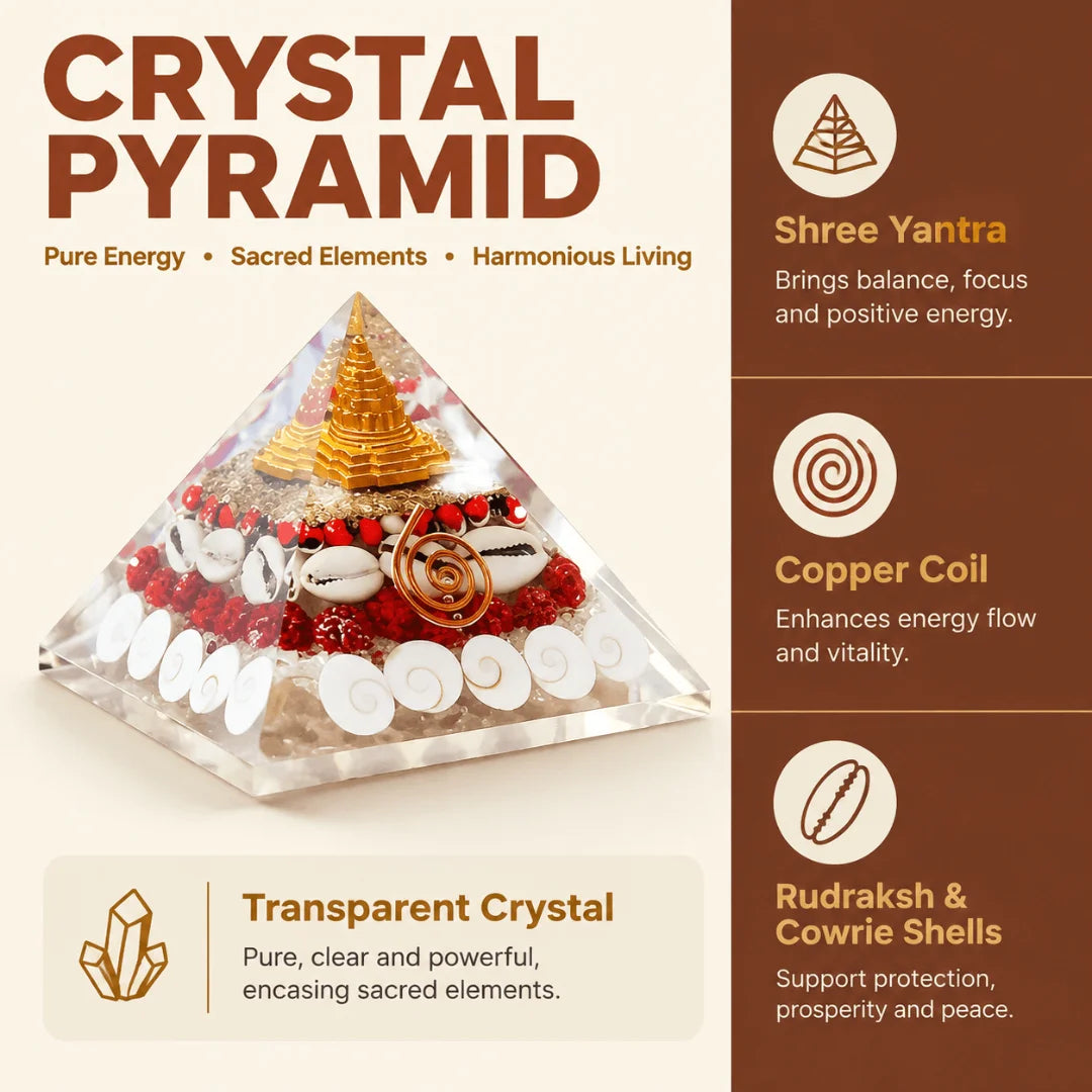 Vastu Pyramid Shree Yantra Gomati Chakra Crystal