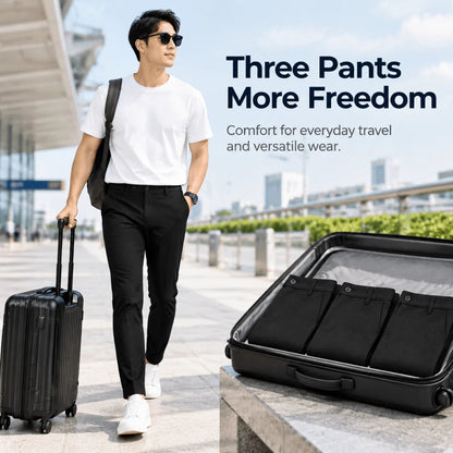 Trousers for Men, Black Cotton Trouser (Pack of 3)