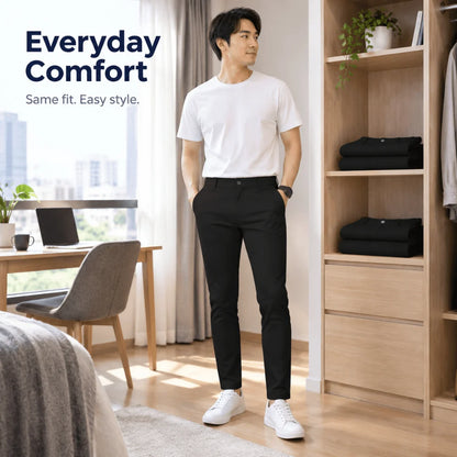 Trousers for Men, Black Cotton Trouser (Pack of 3)