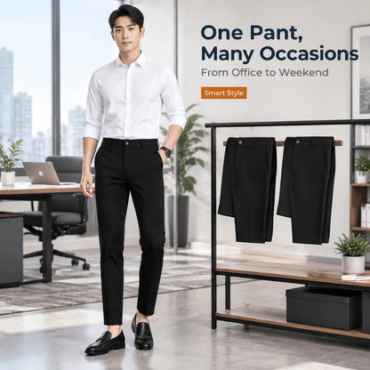 Trousers for Men, Black Cotton Trouser (Pack of 3)