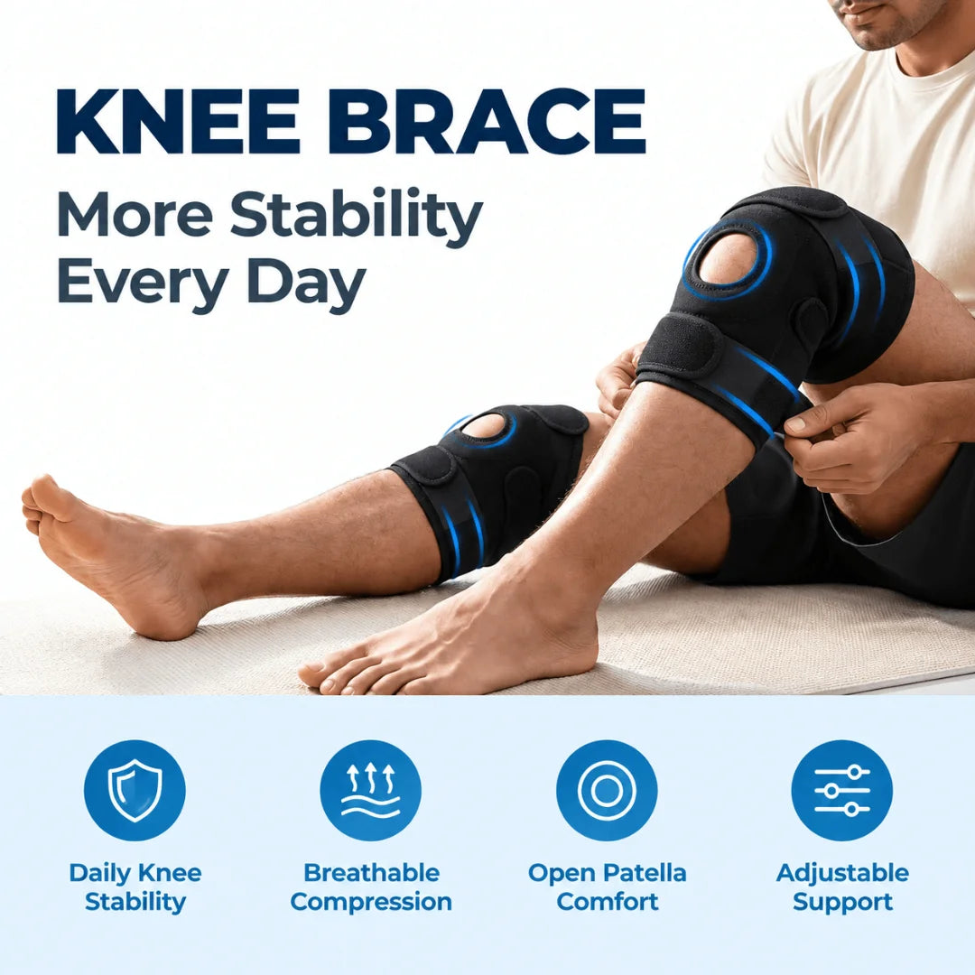 Knee Brace Compression Knee Cap for Men & Women (Pack of 1)