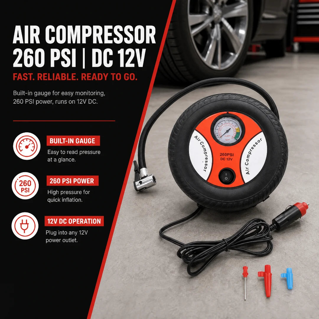 Air Compressor for Car | Portable Mini Air Compressor