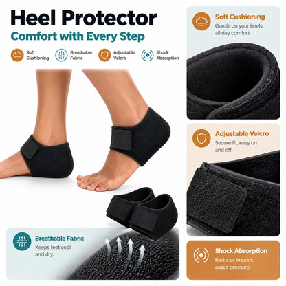 Heel Protector and Heel Pad - Adjustable Velcro