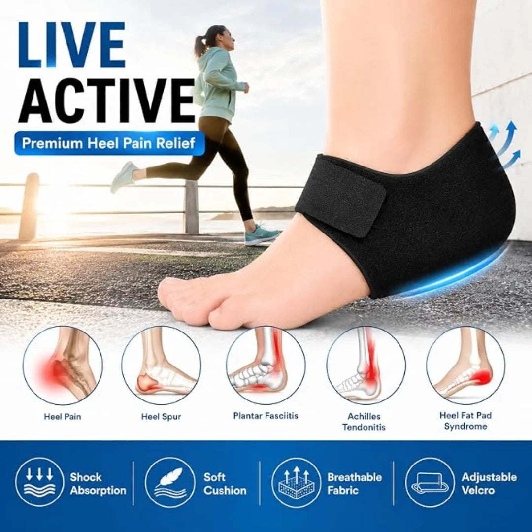 Heel Protector and Heel Pad - Adjustable Velcro