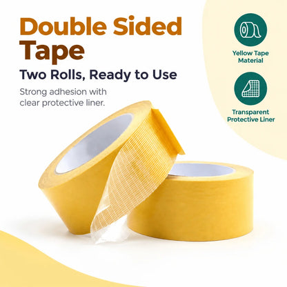Double Sided Carpet Tape Heavy Duty 5 Meter (Pack of 2)