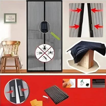 Polyester Magnetic Mosquito Net Curtain for Door