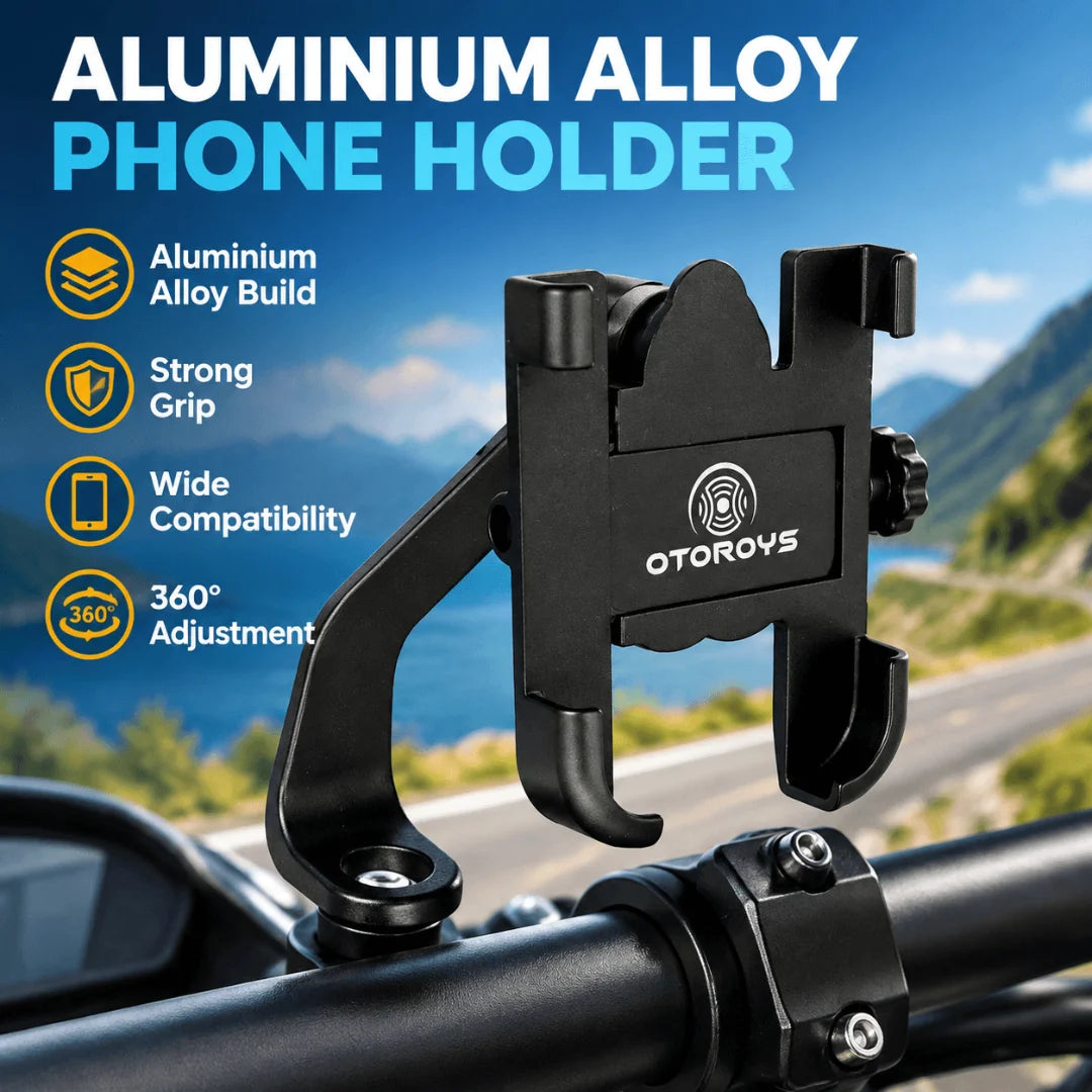 Mobile Holder for Bike, 360° Rotating Phone Mount