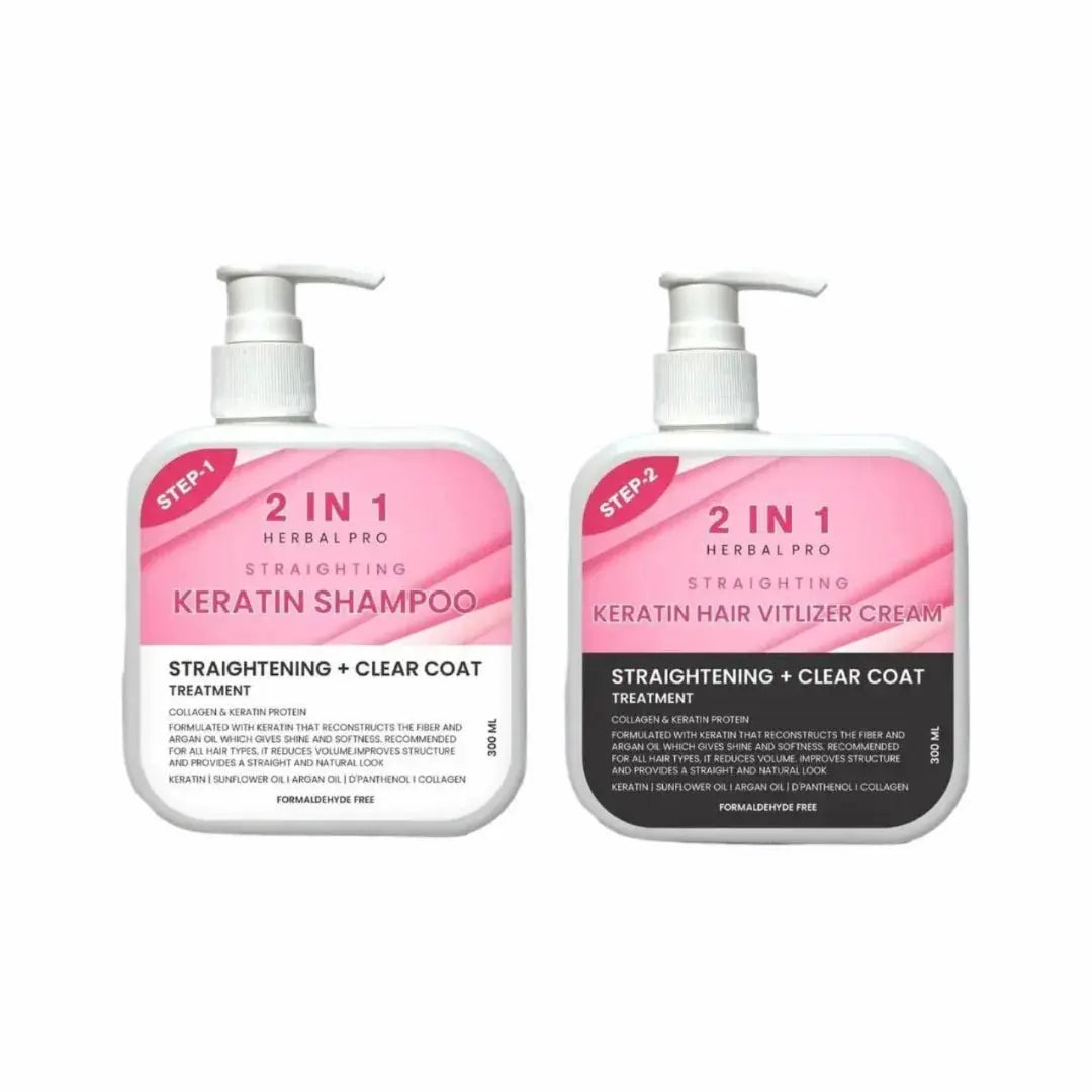 Hair Shampoo & Cream 2 in 1 Herbal Pro (Pack of 2)