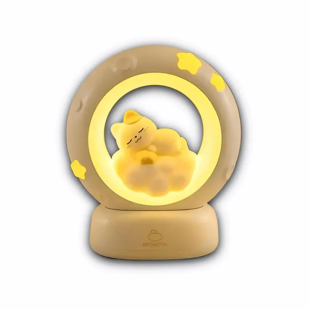 Night Lamp Sleeping Cat LED with Touch Control
