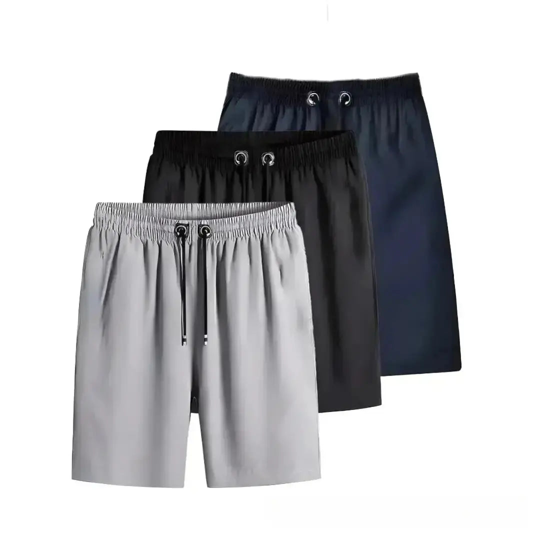 Combo of 3 Men's Cotton Polyester Shorts for Men