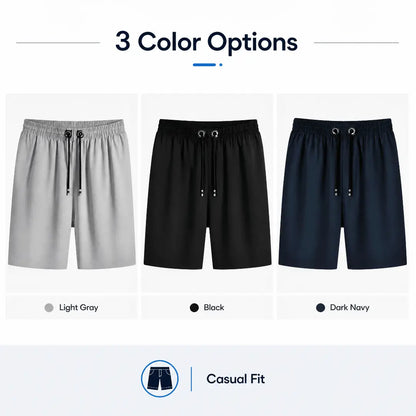 Combo of 3 Men's Cotton Polyester Shorts for Men