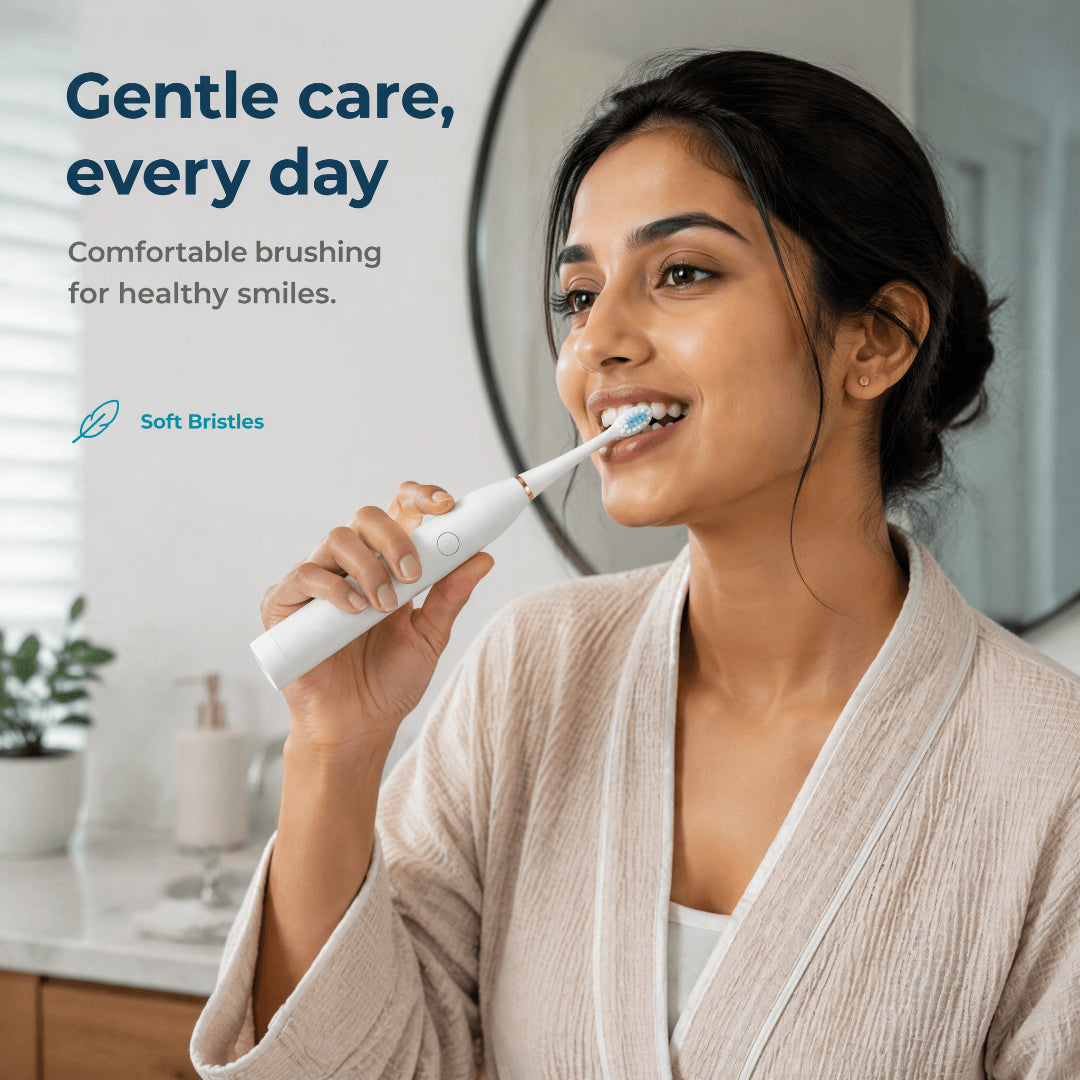 Electric Toothbrush Rechargeable with 4 Brush Heads
