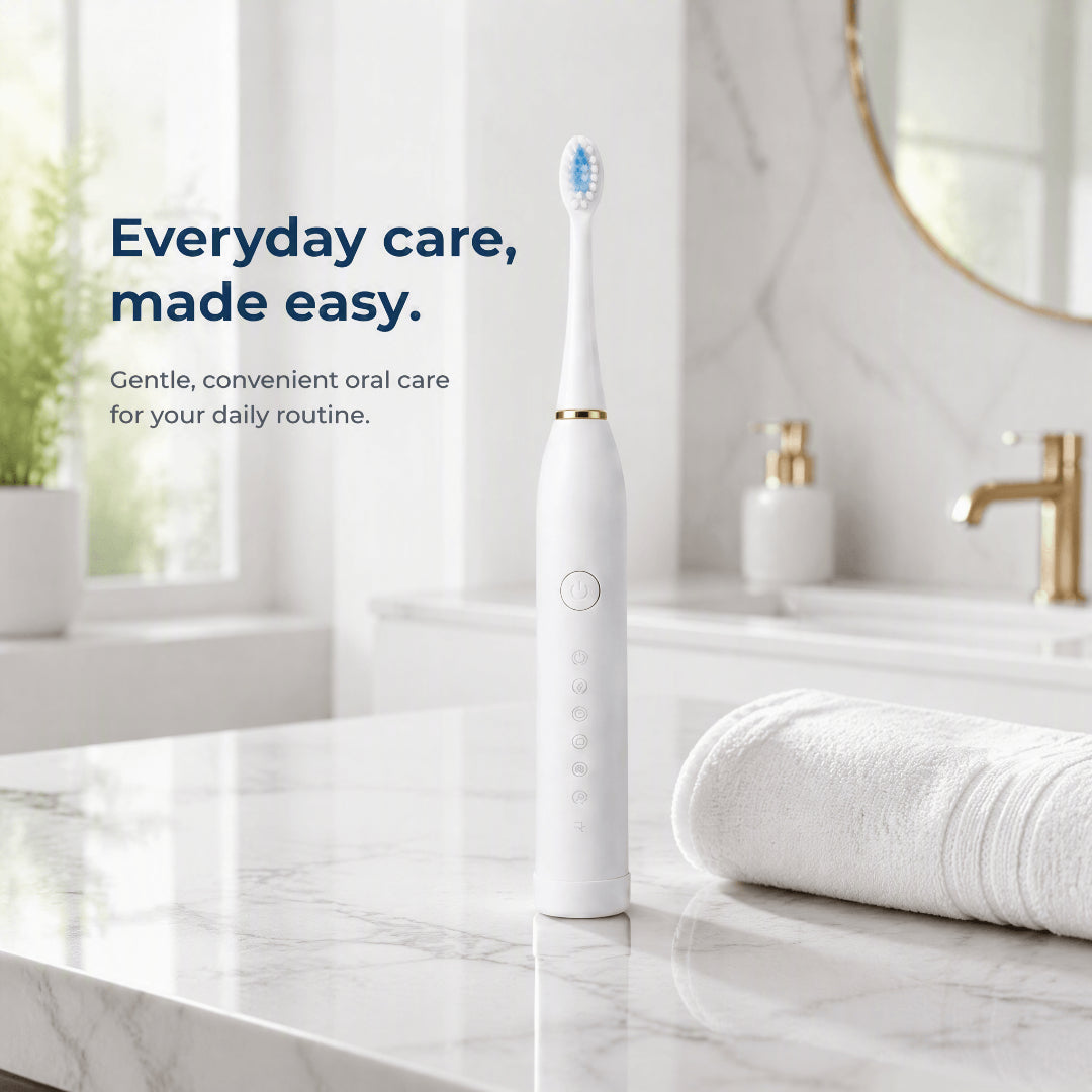 Electric Toothbrush Rechargeable with 4 Brush Heads