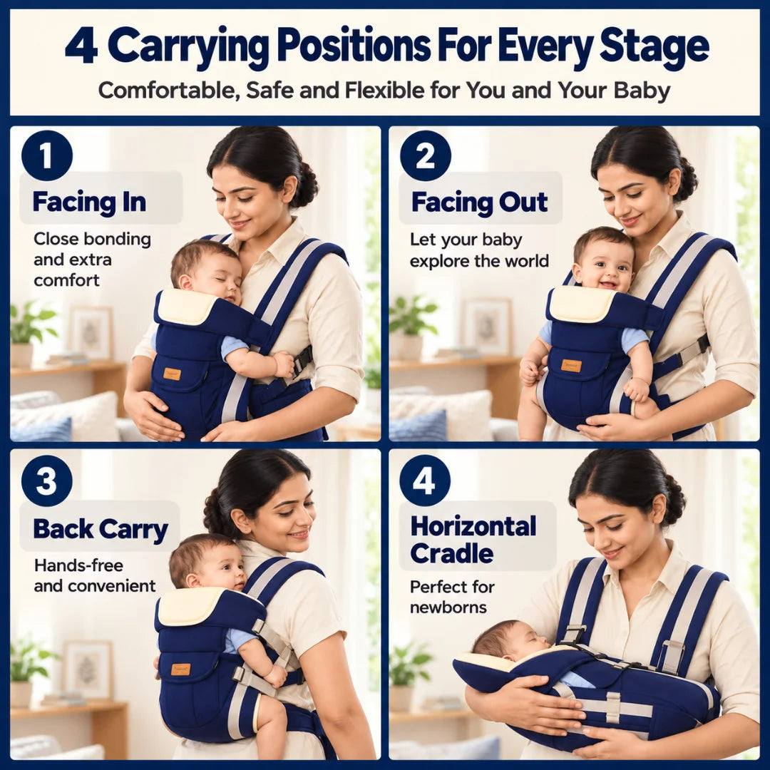 Baby Carrier 4-in-1 Ergonomic Baby Carrier Bag