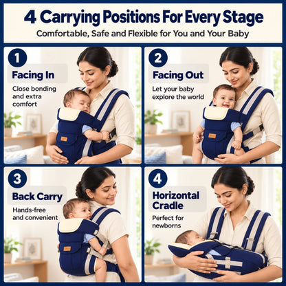 Baby Carrier 4-in-1 Ergonomic Baby Carrier Bag
