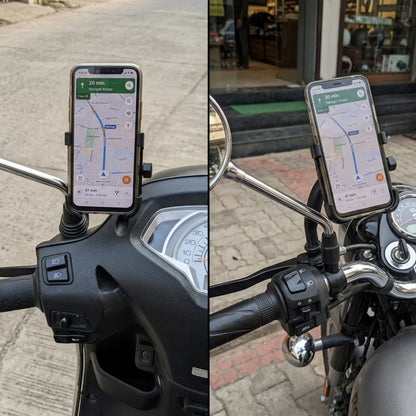 Mobile Holder for Bike, 360° Rotating Phone Mount