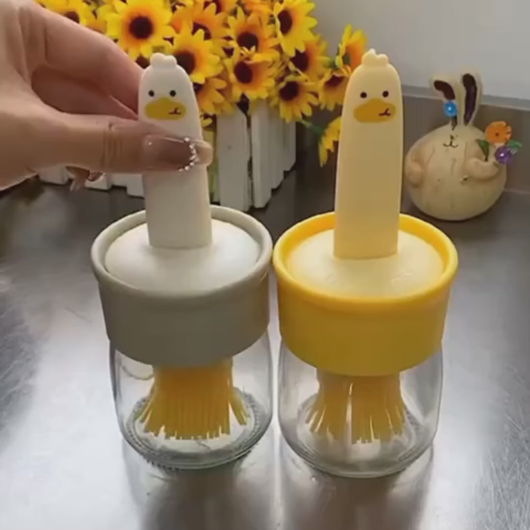 Oil Dispenser Bottle with Brush