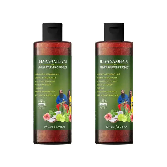 Adivasi Hair Oil - Adivasi Jeeva Sanjeevni Hair Oil 125ml (Pack of 2)