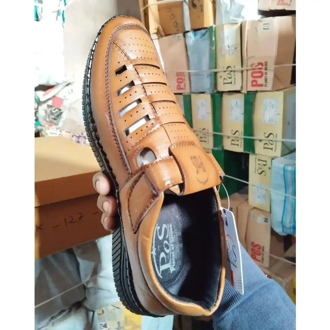 Sandals for Men | Synthetic Leather Tan Sandal