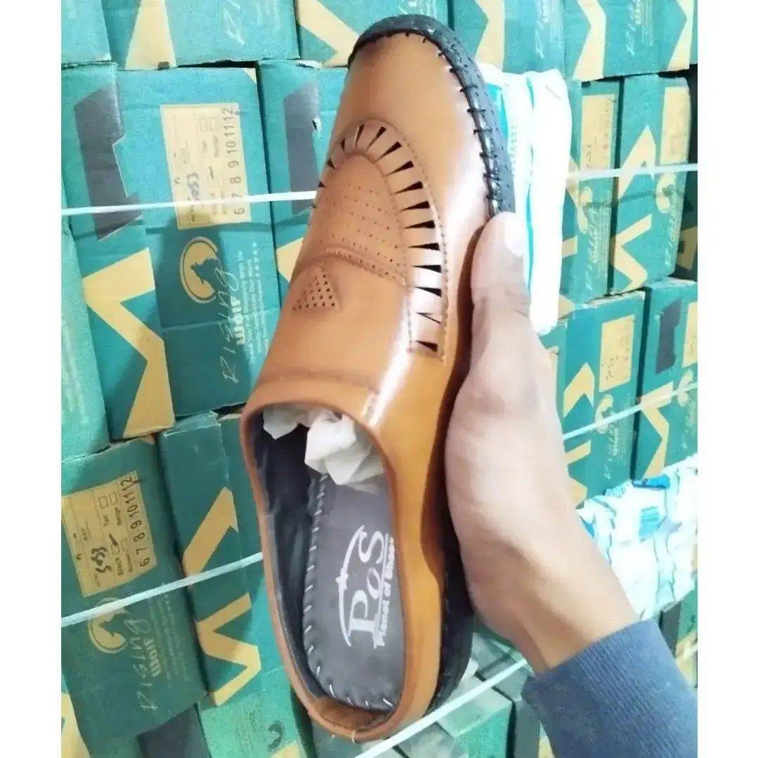 Sandals for Men Casual Synthetic Leather Tan Sandal